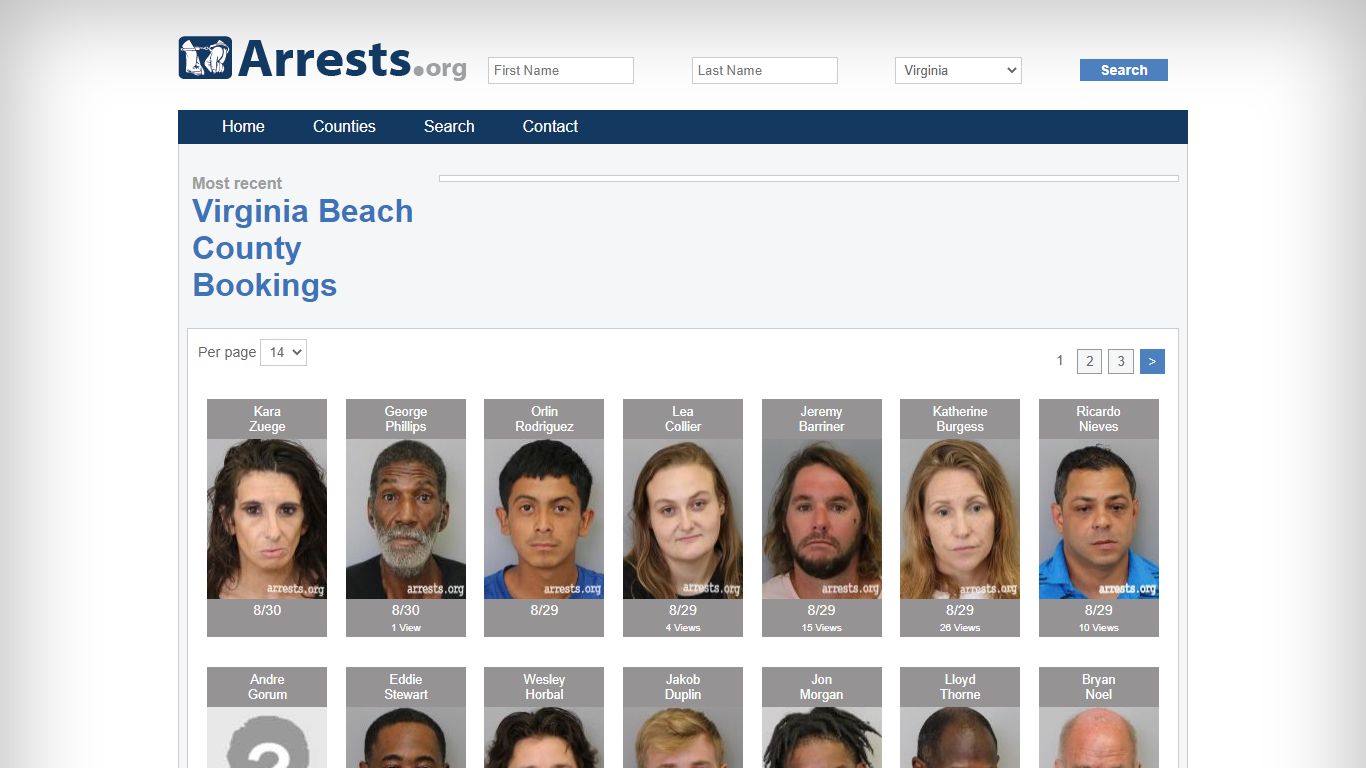 Virginia Beach County Arrests and Inmate Search